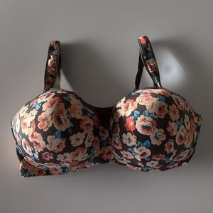 Butterfly By Ashley Stewart Full Coverage Double Back Wrap Panel Bra Size 44G